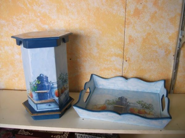 porta papel toalha sextavado e bandeja